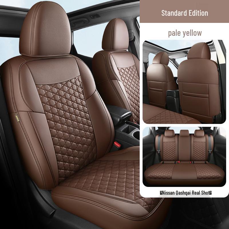 Five-Seat Qashqai Full Leather SUV Cushion: All-Season, Full Surround Seat Cover.