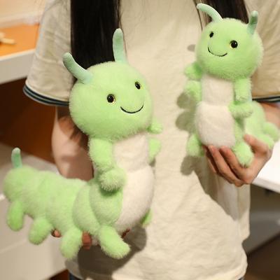 Cute Cute Insect Caterpillar Doll Plush Toy Green Caterpillar Doll Children Soothing Doll