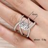 Accessories, Creative Cross Zircon Ring, Fashion Ladies Engagement Ring