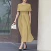 ZANZEA Women Elegant Casual Round Neck Summer Short Sleeve Dresses