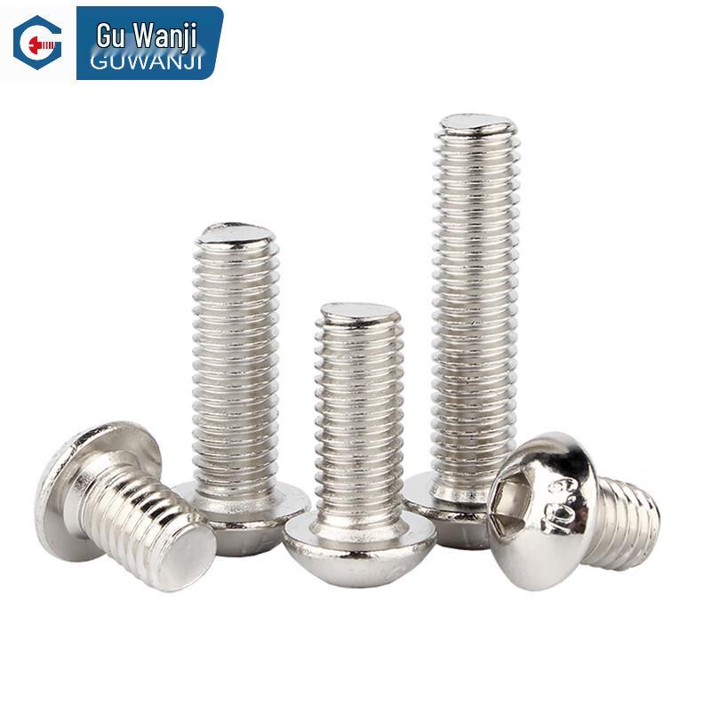 GUWANJI 10.9 Grade Nickel Plated Hexagon Socket Button Head Screws