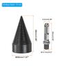 Firewood Log Splitter Drill Bit 32mm 42mm 50mm Removable Drill Bits Electric Drill Screw Cone Driver with Square Shank Hand Tool