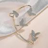 Single Fairy Temperament Diamond-studded Butterfly Earhooks/ Exquisite Geometry