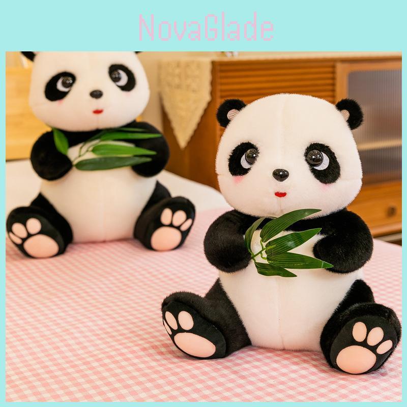Adorable White Plush Panda Bear Toy Soft Pp Cotton Stuffed Animal For Kids Gifts