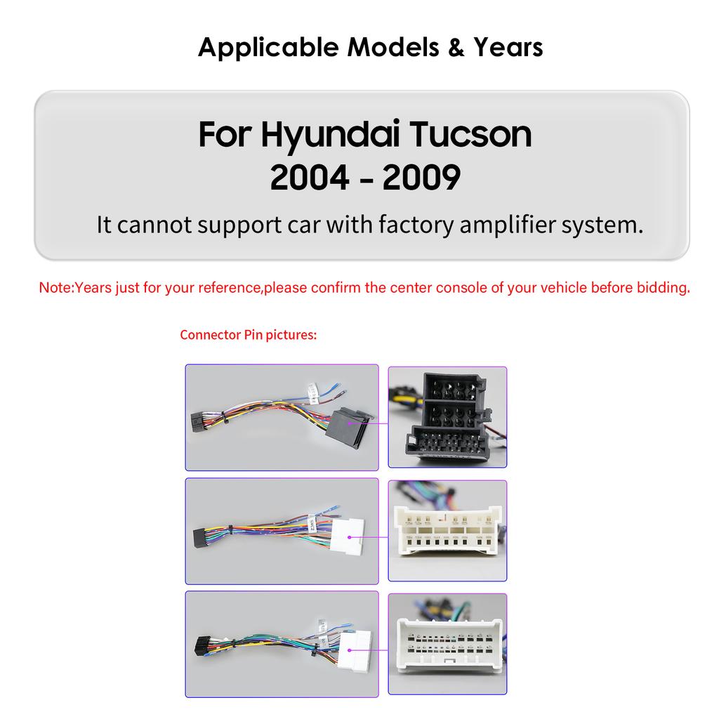 Hizpo 8Core AI Intelligent Screen Android Autorádio pro Hyundai Tucson 2004-2009 Autorádio Multimediální Video Přehrávač Hlavní jednotka GPS Nav Carplay 4G RDS FM
