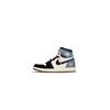 Air Jordan 1 Denim Slip Resistant Abrasion Resistant High Top Vintage Basketball Shoes Unisex Black Blue Pink FQ2947-100(Team333-)