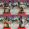 Stylish Kutani ware beckoning cat figurine from Waza no with perfect for opening a or any Kura, left-handed, black, cushion, business, birthdays,