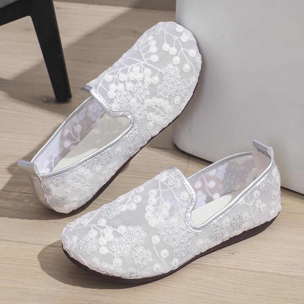 FEMEIE NOUĂ Pantofi Plati Femei Mesh Hollow Outs Pantofi Mocasini din piele naturală Pantofi de mers