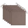 Maison Exclusive - Chaises à manger d'extérieur lot de 6 et coussins Acacia massif
