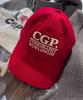 CGP Square Logo Ball Cap_Red