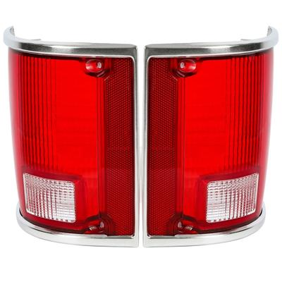 1 Pair Tail Light Lamp Lens For Chevrolet C10 C20 C30 Suburban 5968330, 5968329