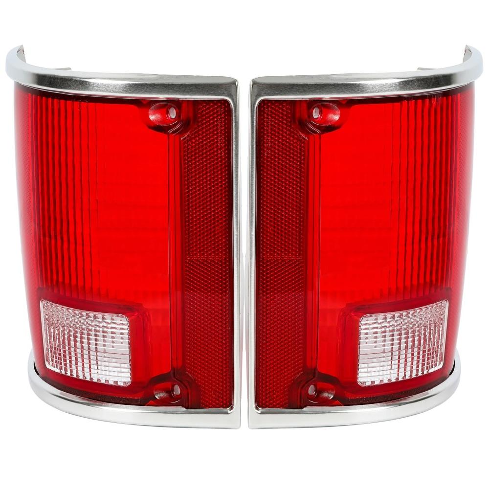 

1 Pair Tail Light Lamp Lens Left & Right For Chevrolet C10 C20 C30
