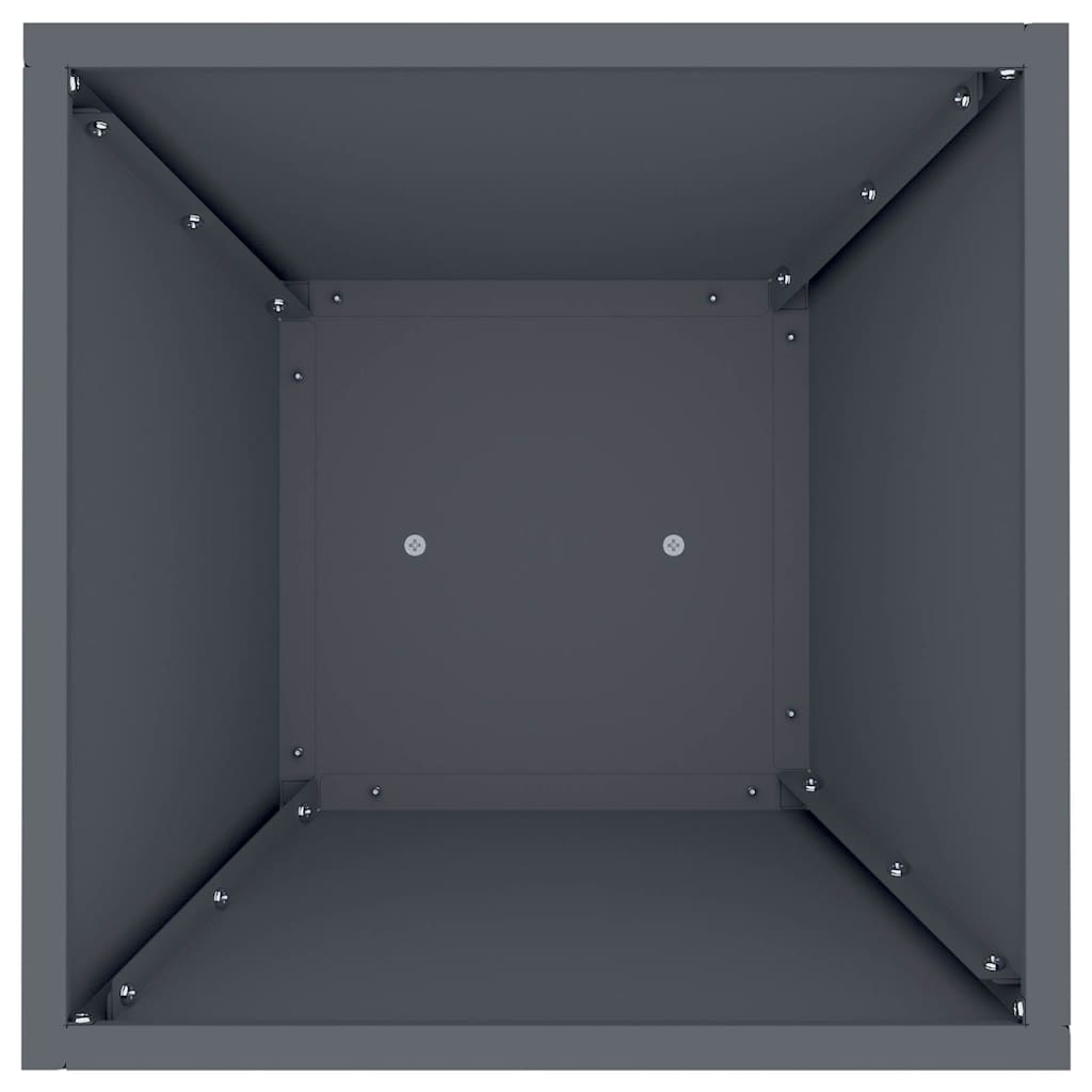 Column Planter Anthracite 35 X 35 X 73 Cm