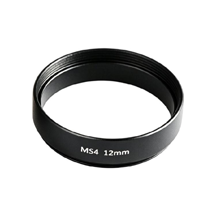 Threaded M54 X 0.75 Telescope Extension Tube, Black Aluminum Coupler for Imaging Distance Adjustment In Threaded Systems