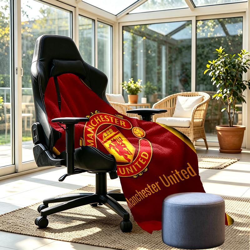 Manchester United F.C Print Blanket - Soft & Comfortable, for Bedroom, Travel, Sofa, Home Decoration - Birthday Christmas Gift for Friend