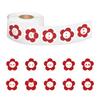 500 Cute Little Red Flower Decorative Sealing Stickers/Roll for Notebooks and Crafts