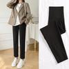 Maternity pants spring and autumn outer wear commuting small professional suit pants nine points fashion belly support large size casual pipe pants