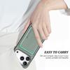 For iPhone 17 Pro Case Magnetic Detachable Card Holder Phone Back Cover