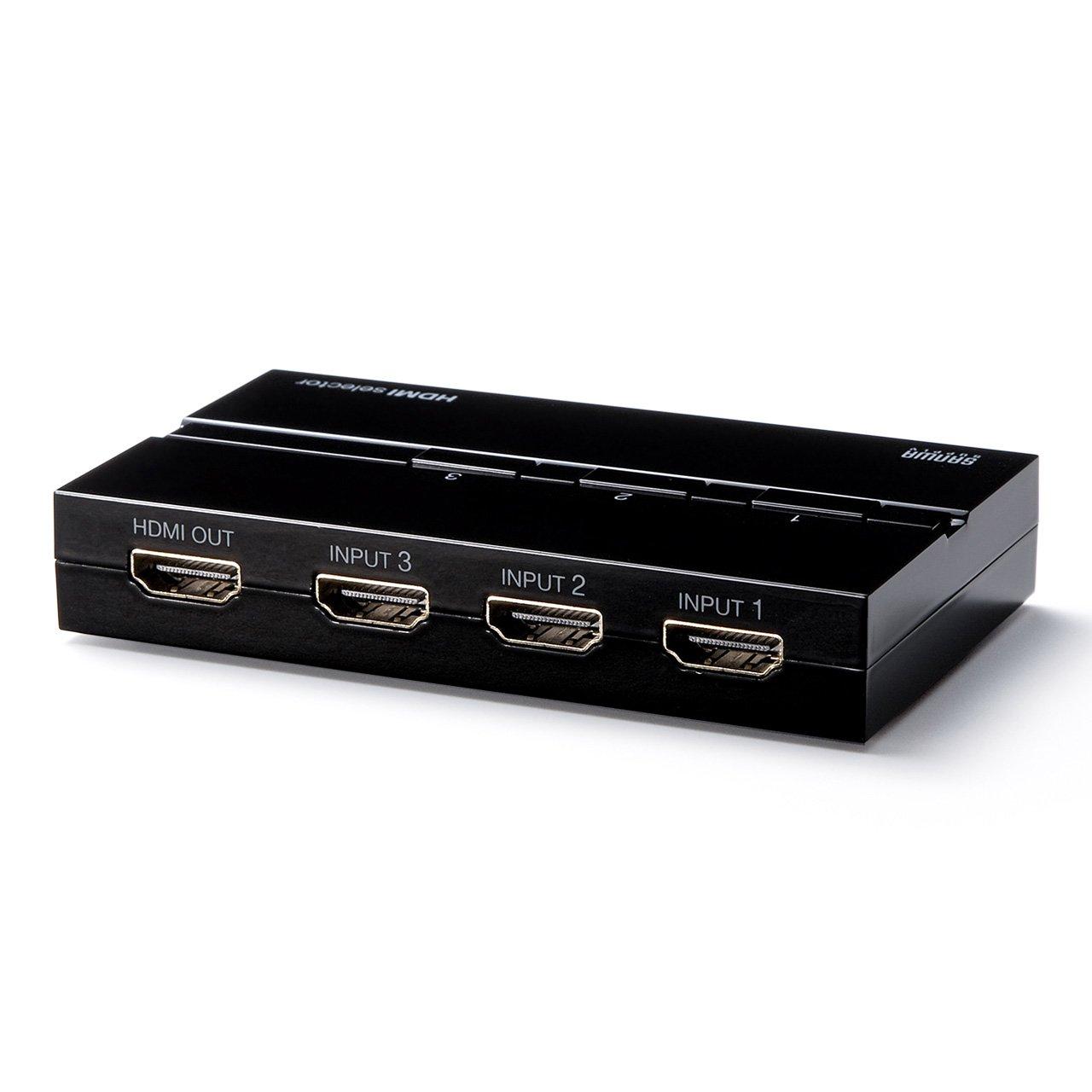 

Sanwa Supply SW-HD31ML HDMI Switch (No Auto Switching, 3 Inputs, 1 Output)
