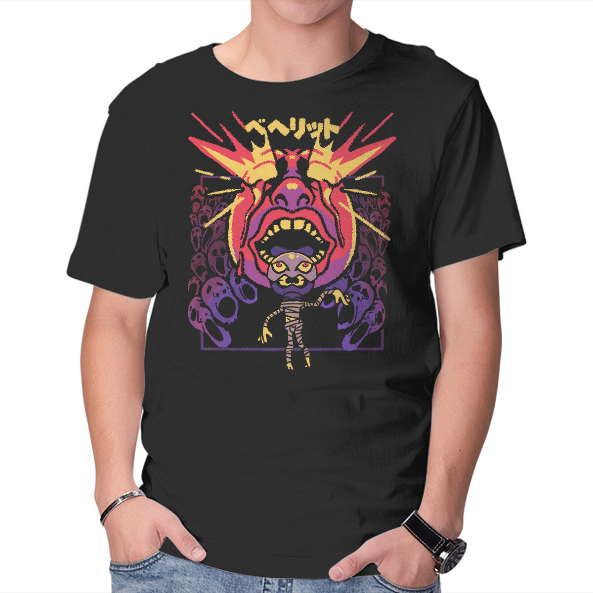 Unisex Crew Neck T-Shirt Cursed Path Graphic Short Sleeve Casual Tee XL