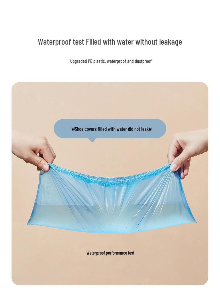 Waterproof Non-Slip Disposable Shoe Covers: Thick, Wear-Resistant, Non-Woven Foot Covers for Indoor Use