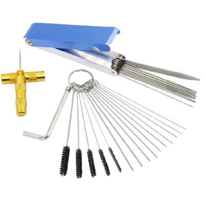 Aluminium Vergaser Reinigungs-Set Reiniger-Kit mit 5 Bürsten Werkzeug-Set