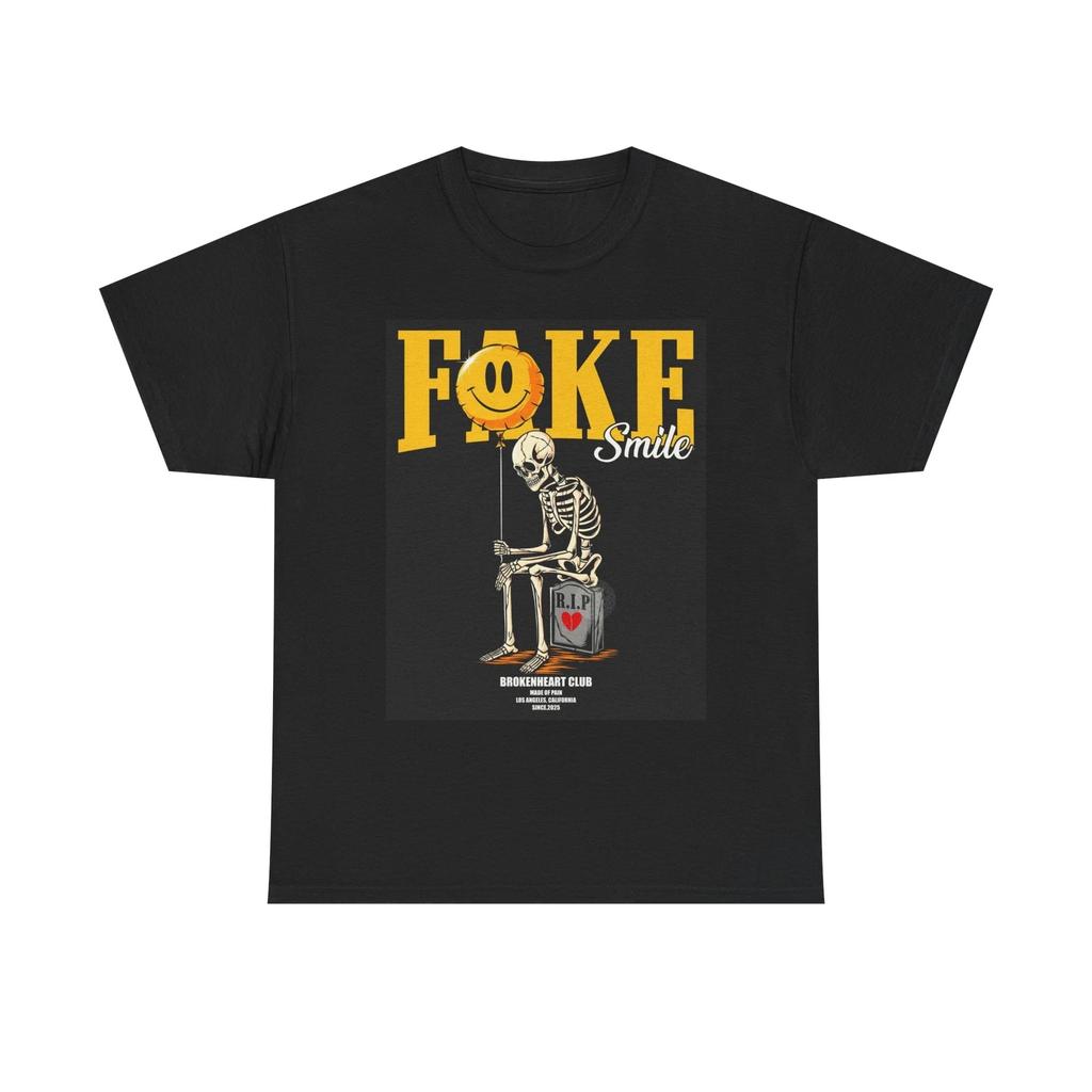 Herren- und Damen-T-Shirts Fake Smile Grafik