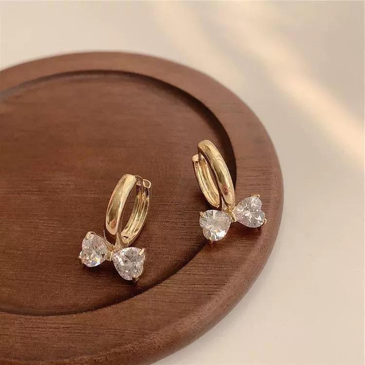 Fashion Women's Classic Butterfly Zircon Earrings for Women Birthday Party Wedding Crystal Jewelry Gift Pendientes Mujer