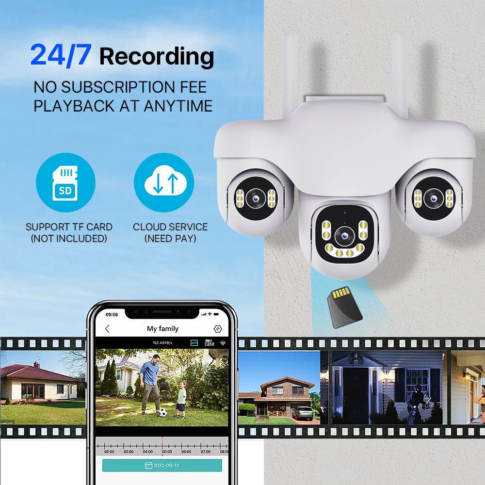 V380 Outdoor Wireless HD Smart Surveillance Camera with Three-Axis Rotation