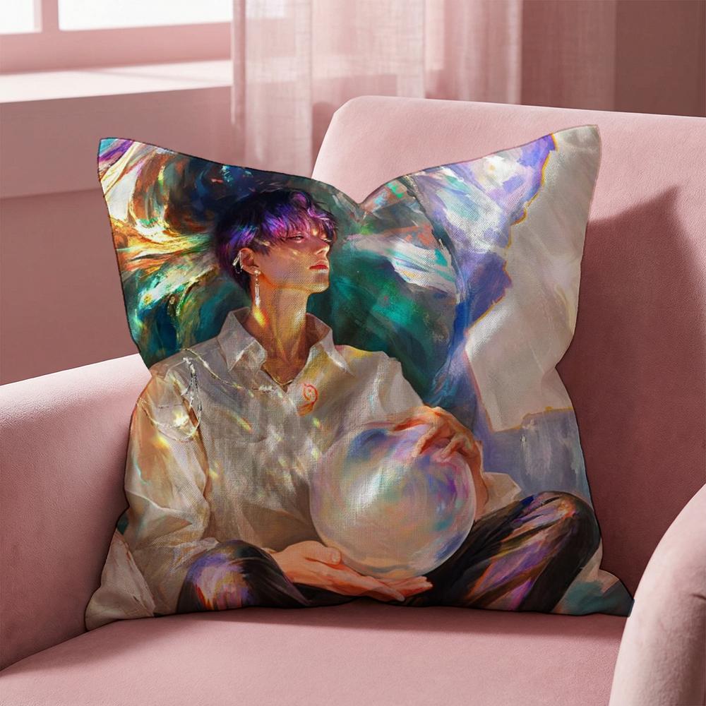 R-Rafayel Love D-Deepspace Cushion Cover Multi-Scene Pillow Cover for Home & Car - Reversible, Soft & Durable for Daily Use
