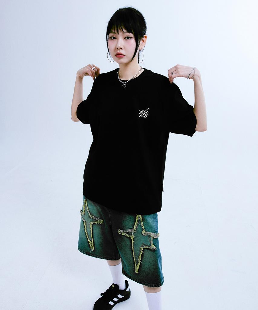 ELIMENO [Set] El Essential 210G Logo Short Sleeve T-Shirt 2-Piece Set