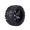 4pcs Set Rubber Tyre Tires & Plastic Hubs Wheel Rims Accessories for 1 8 RC Truck Car