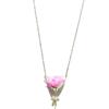 Flower Bouquet Necklace Flower Holder Necklace Creative Floral Vase Necklaces Aesthetic Mother's Day Jewelry Gift