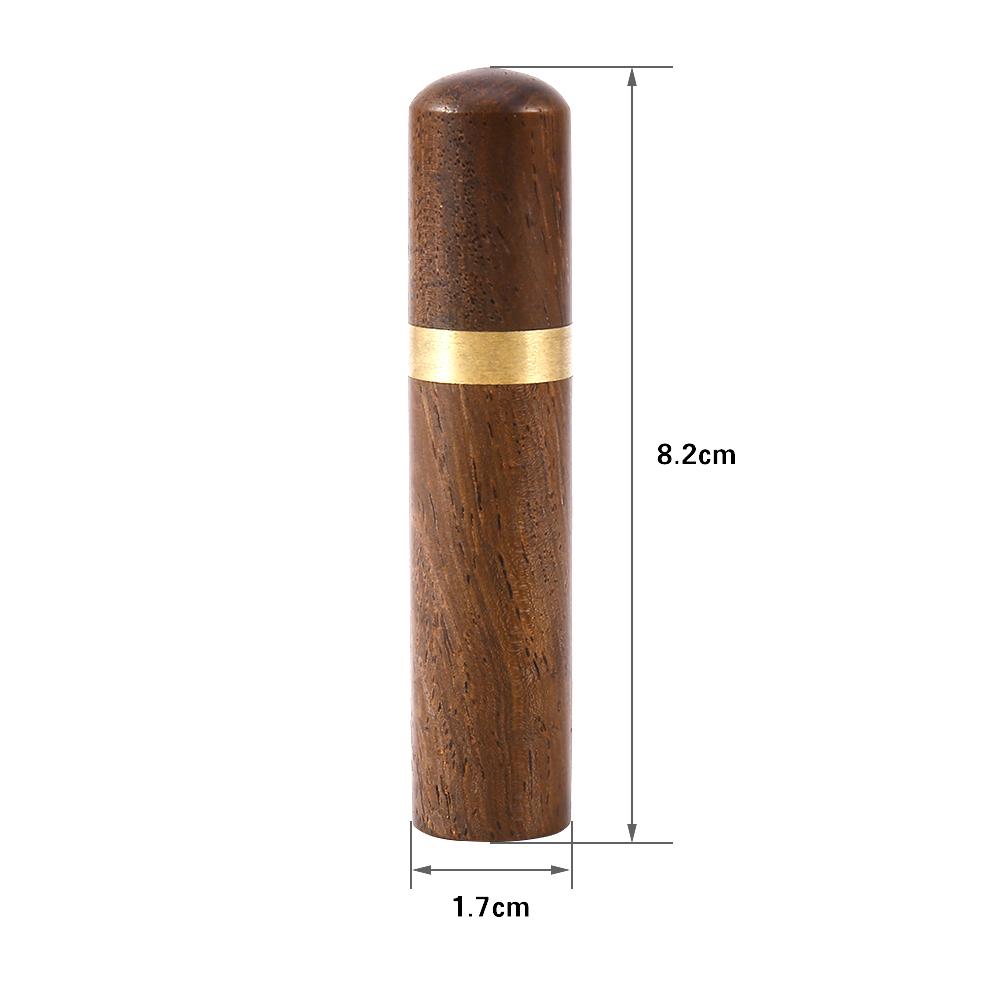 Natural Wood Tootick Holder Capsule Case Portable   Craft (Blackwood)