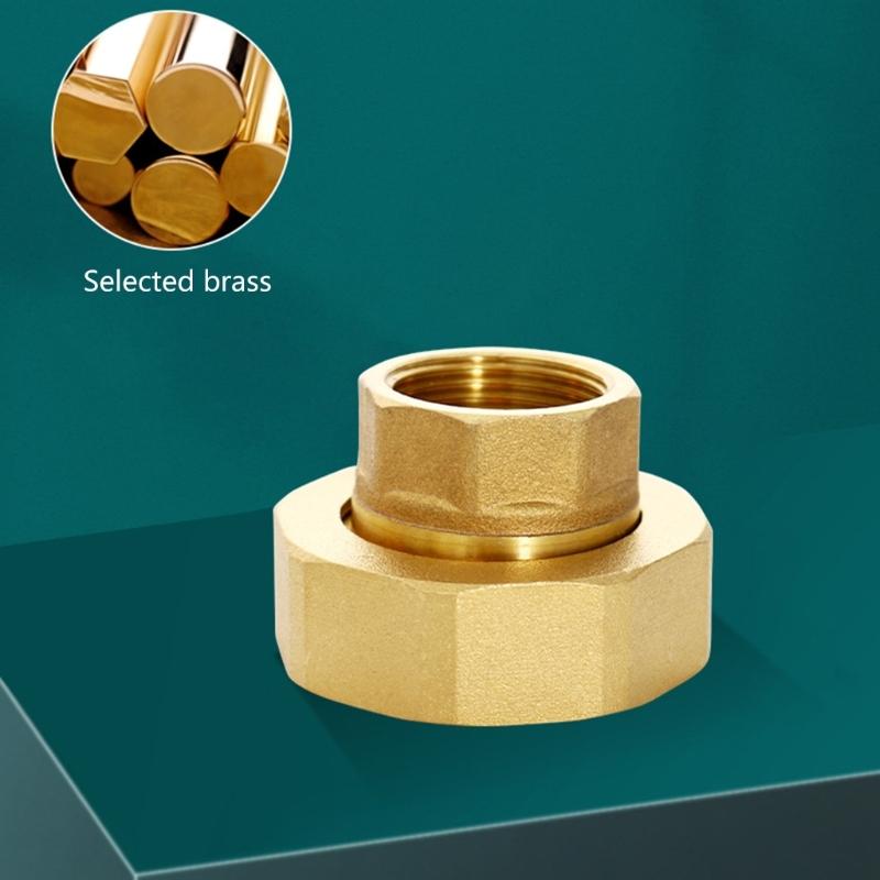 סט חיבור משאבה יעיל מתאם משאבה מאובטח אביזרי משאבה איכותיים חיבור הברגה מפליז 3/4"/1/2" עם אטם