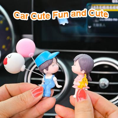 Auto Dekoration Niedlichen Cartoon Paare Figur Figuren Ballon Ornament Auto Innen Dashboard Zubehör Für Mädchen Geschenke Versorgung