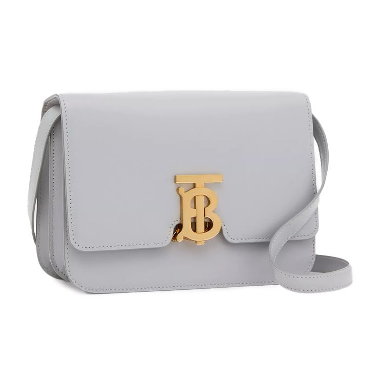 Burberry Tb Monogram Lock Leather Crossbody Bag Women Bags Light-Blue 80284361