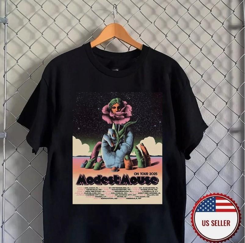 

Modest Mouse Band 2025 summer tour T Shirt Full Size S- 5XL Unisex T-Shirt XXXL