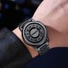 Binbang Men's Black Tech Magnetic Levitation Waterproof Watch - New Concept, Creative Design