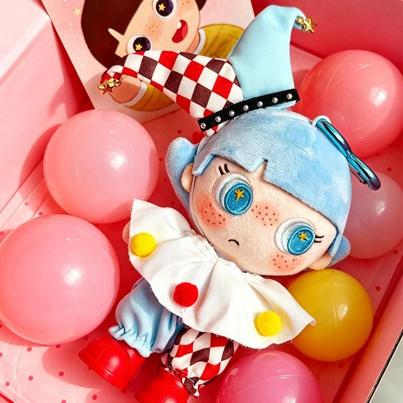 15cm Plush Doll Outfit Set Clown Costume AHMAO Toy Figure Clothing Only