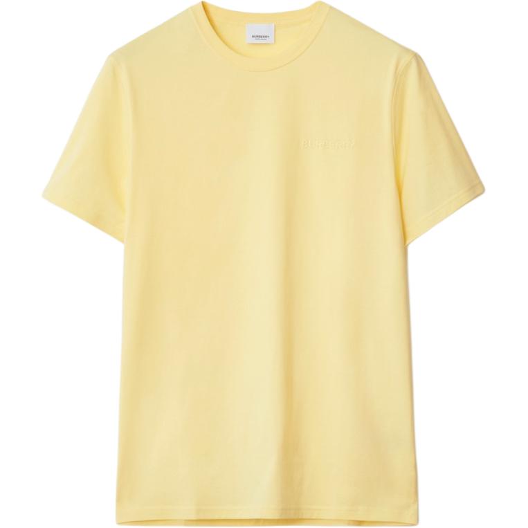 Burberry T-Shirts Men's Yellow Crew Neck 81043281