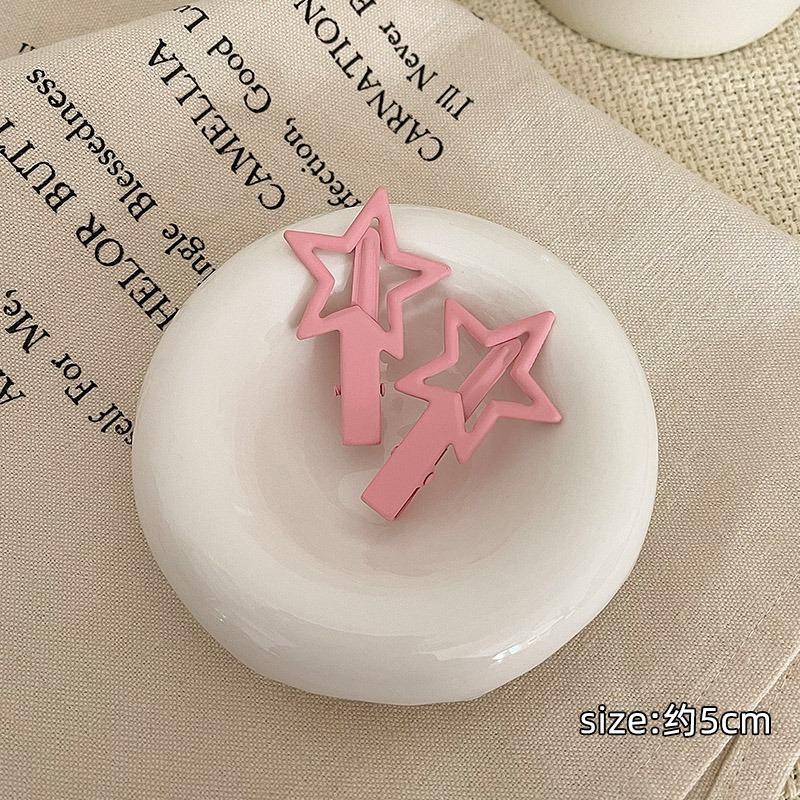 Geometric Star Metal Hairpins Women Girls Kids Hair Clips Pins Barrettes Accessories Hairgrips Headdress Headwear Ornament