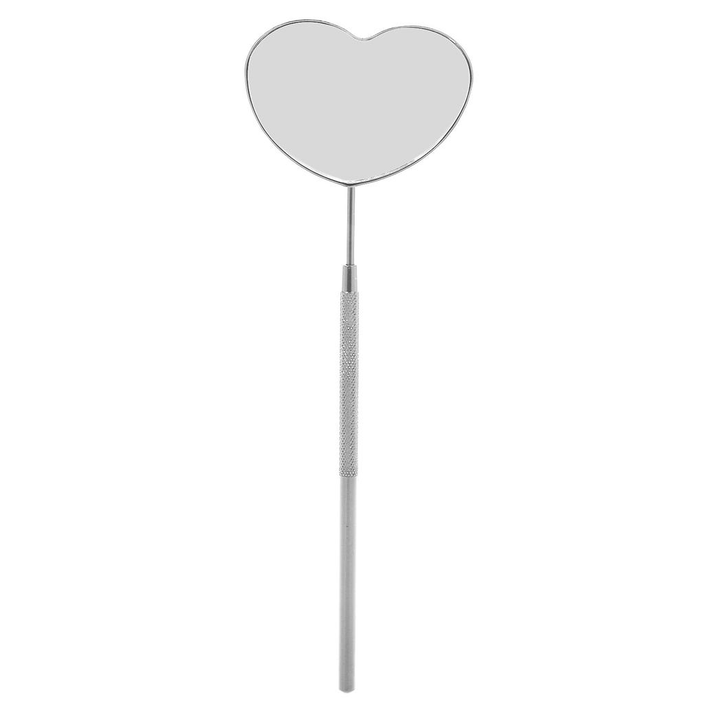 Heart Shaped Lash Mirror Professional Portable Stainless Steel Makeup Eyelash Mirror for Lash Extension