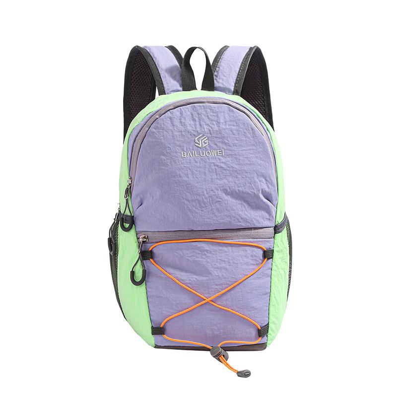 Schoolbag Outdoor Lightweight Small Backpack Men's and Women's Contrasting Colors Mountaineering Bag Sports Leisure Travel Bag Daily Commuter Small
