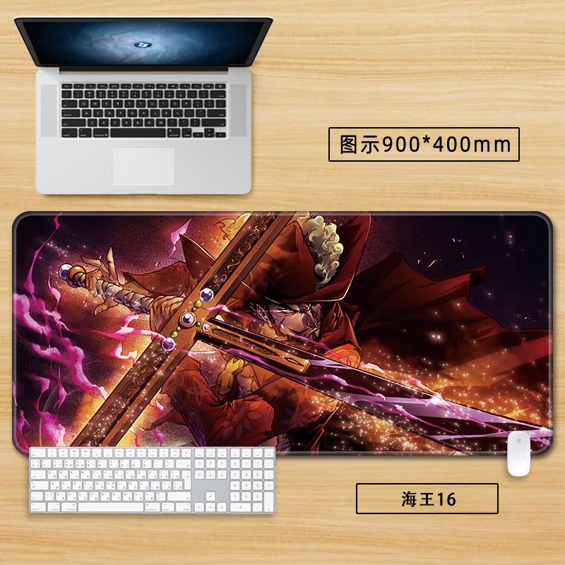 High Definition Printed New Boys Office ONE PIECE Leather Mouse Pad Anime Game Roronoa Zoro Computer Keyboard Desktop Table Mat