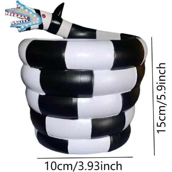 Grappige Popcorn Emmer 2024 Exclusieve Sandbug Emmer Sandbug Popcorn Enge Halloween Popcorn Kom (Zwart en Wit Herbruikbaar) Halloween Horror