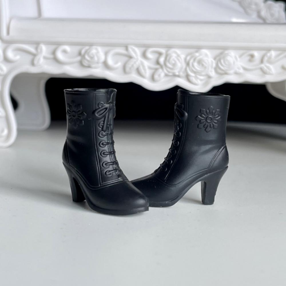 Fashion Female Doll Boots High Heels Shoes for 1/6 BJD 30cm Dolls Fit Foot Length 2cm Dolls