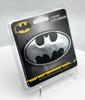 Elektroplattiertes Batman Oval-Emblem (Chrom & Schwarz)