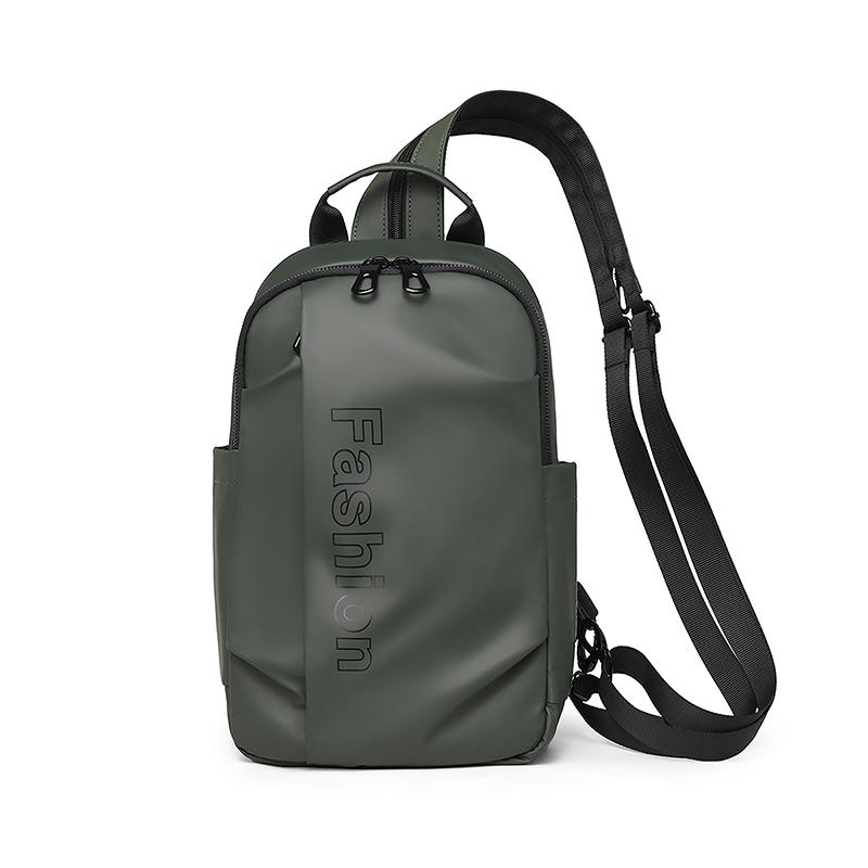 

Водонепроницаемая сумка через плечо, мужская нагрудная сумка, многофункциональный рюкзак зелёный