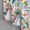 1pc Vibrant Marine Life Flannel Throw Blanket - Cozy, Soft, and Warm with Dolphins, Crabs, and Sea Plants Print - Ideal for Couc
